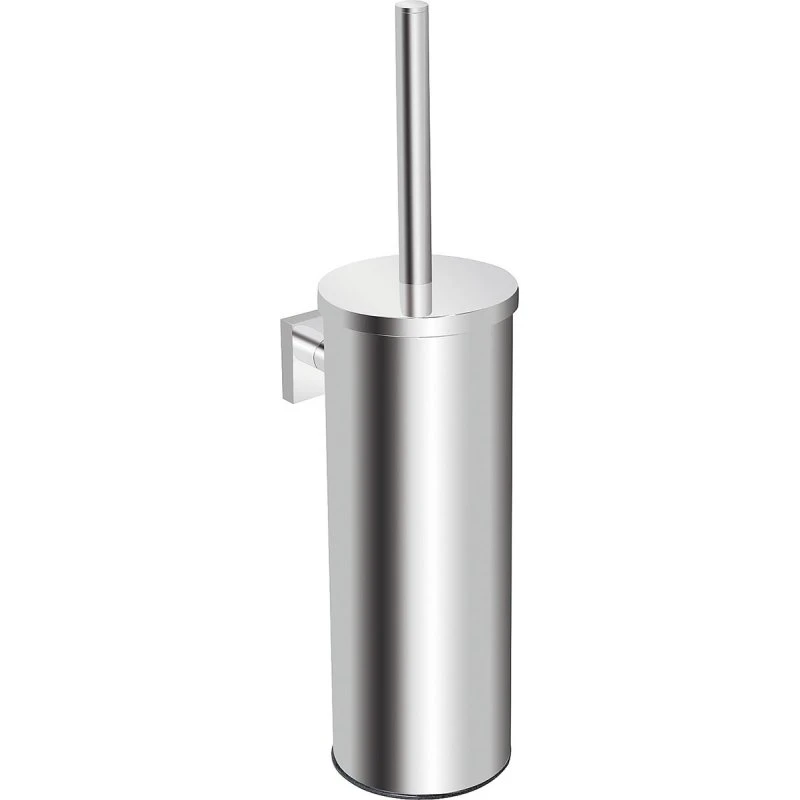 Elean WC-Bürstengarnitur mit Deckel, Messing verchromt