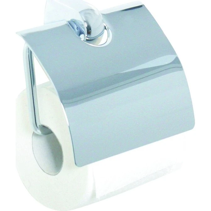 Bravat Metasoft WC-Papierhalter chrom mit Deckel