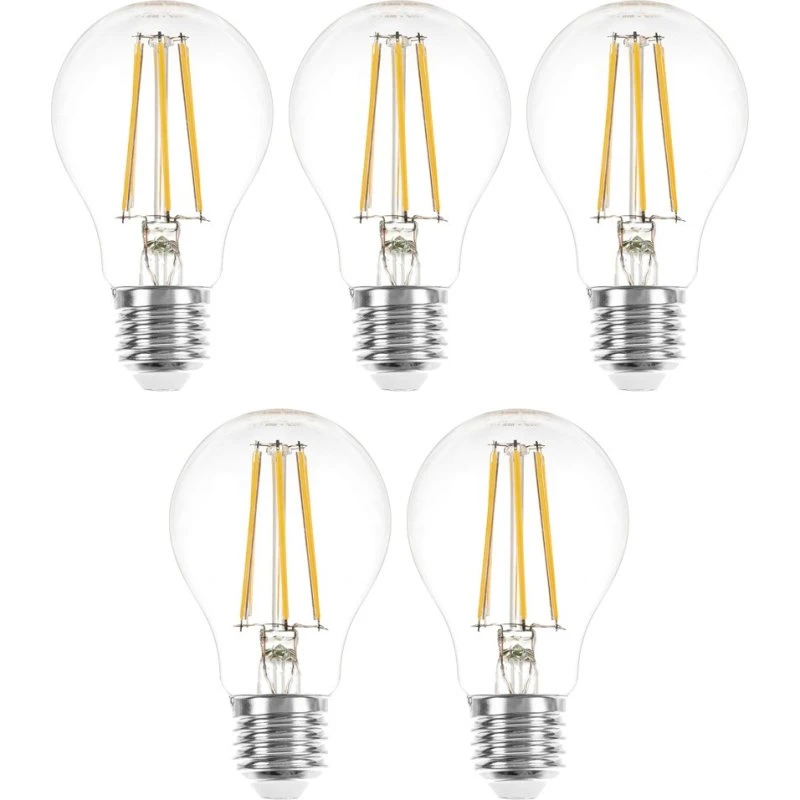 Philips 5 x LED Filament Glühbirne 4W 2700K E27 warmweiß