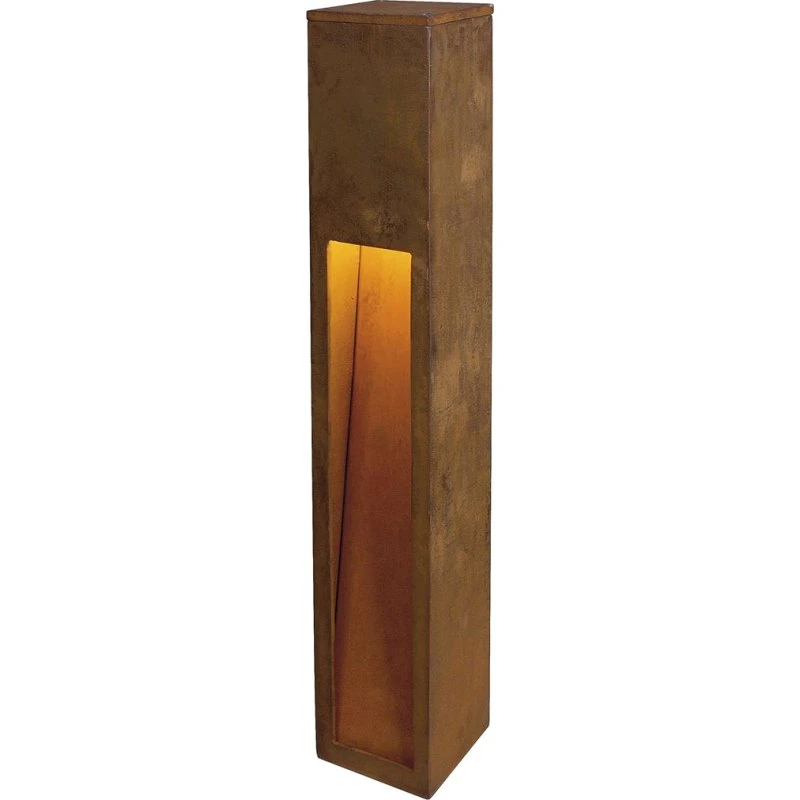 SLV RUSTY SLOT 80 rostbraune Wegeleuchte aus Eisen IP44