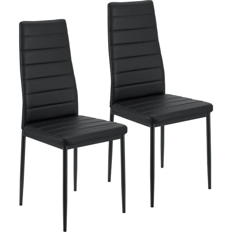 Juskys Esszimmerstuhl Loja 4er Set schwarz