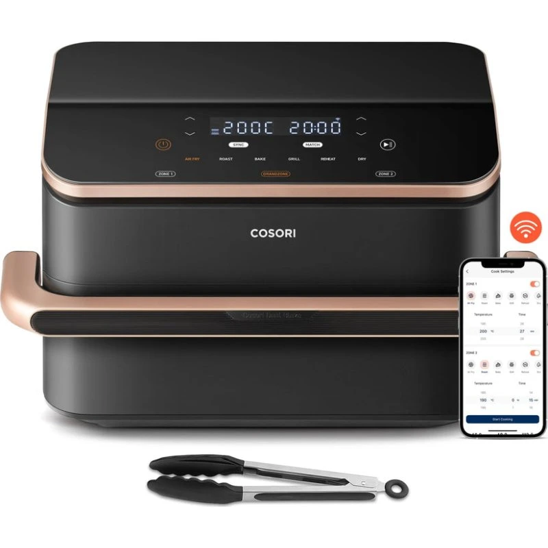 COSORI Dual Blaze Twinfry 10L Heißluftfritteuse Roségold