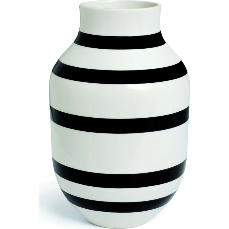 Kähler Omaggio Vase Schwarz 31 cm