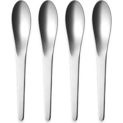 Georg Jensen Arne Jacobsen Teelöffel lang 4 Stk. matt