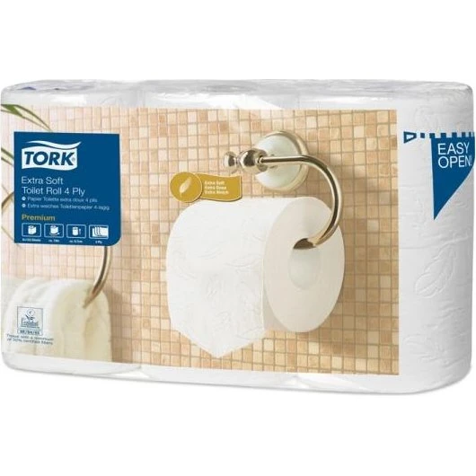 Tork Premium extra weich 4-lagig Kleinrollen, 7x6 Rollen