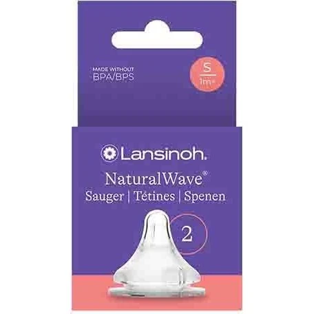 Lansinoh NaturalWave Trinksauger 2er Pack Gr. S