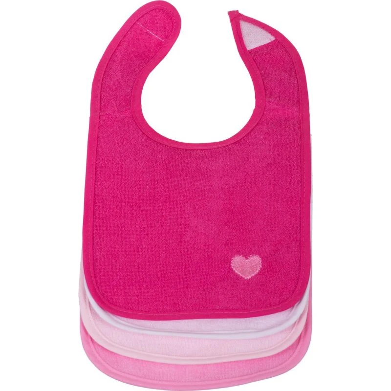 Bieco Lätzchen Herzchen 4er Pack Rosa