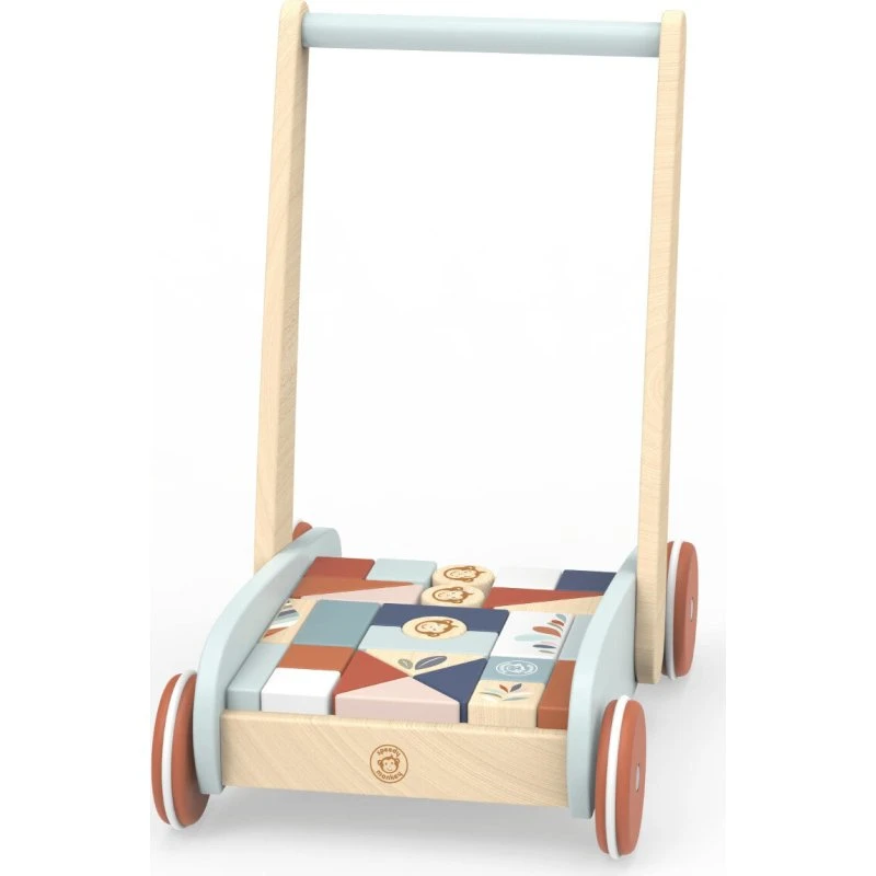 Speedy Monkey Lauflernwagen mit 27 Bausteinen