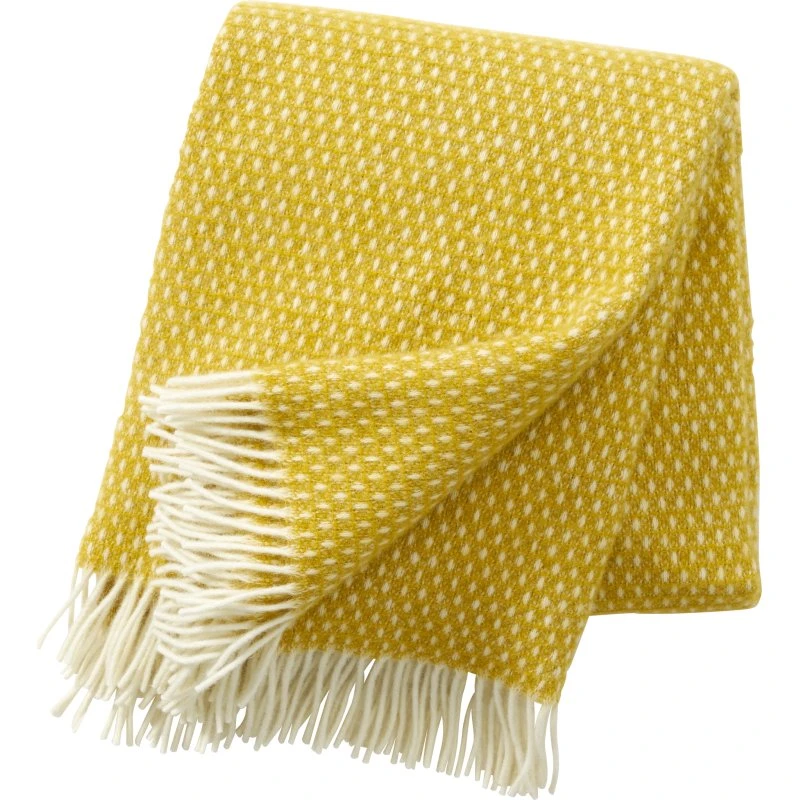 Klippan Wolldecke Knut Safran