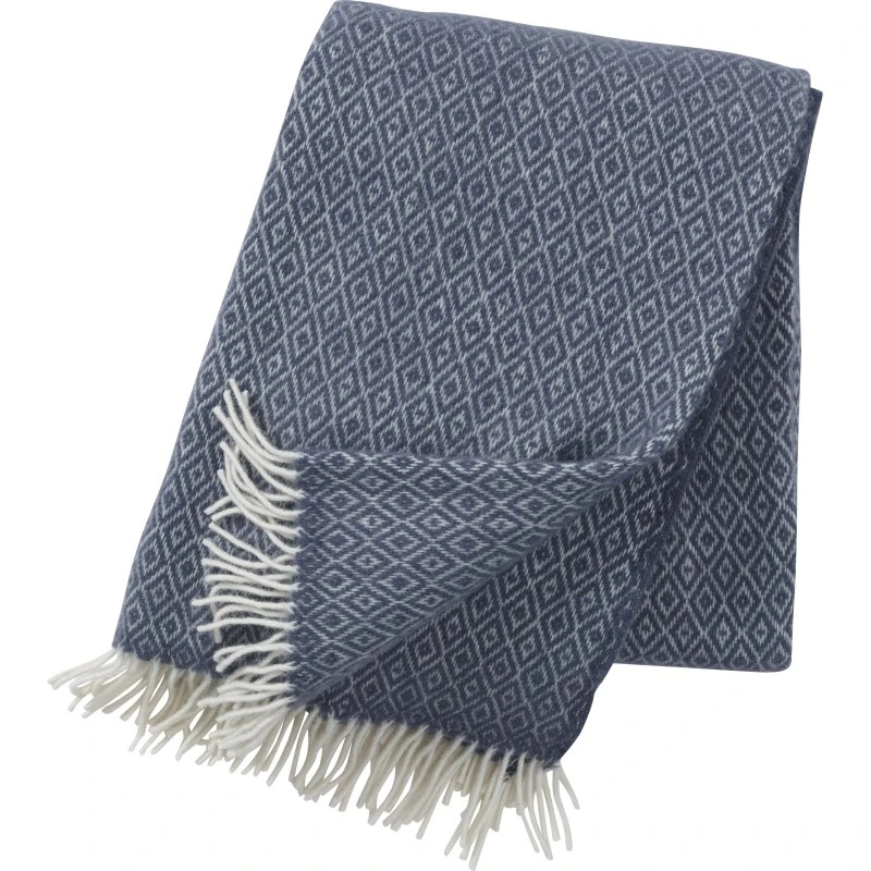Klippan Wolldecke Stella smokey blue