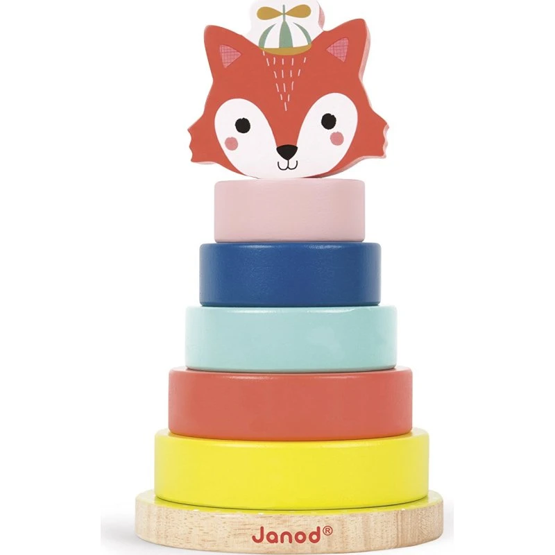 Janod Stapel-Fuchs aus Massivholz, Baby Forest
