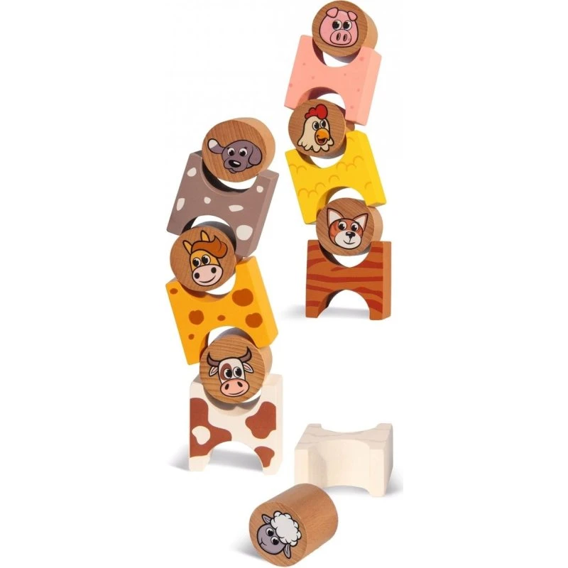 Eichhorn Stackable Farm Animals Holz-Bausatz ab 2 Jahren