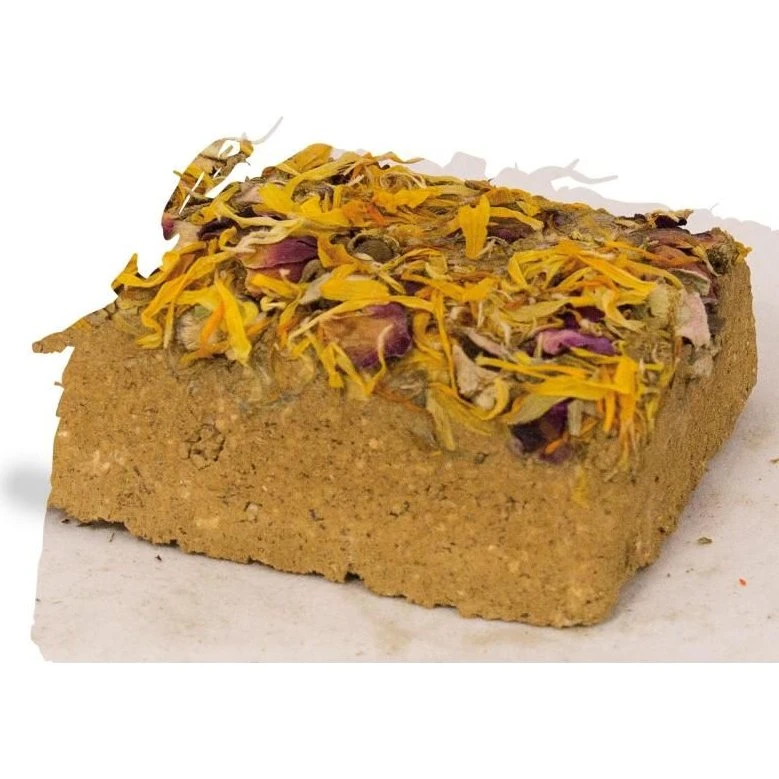 JR FARM Natur-Minerallehmstein Blüte 100g
