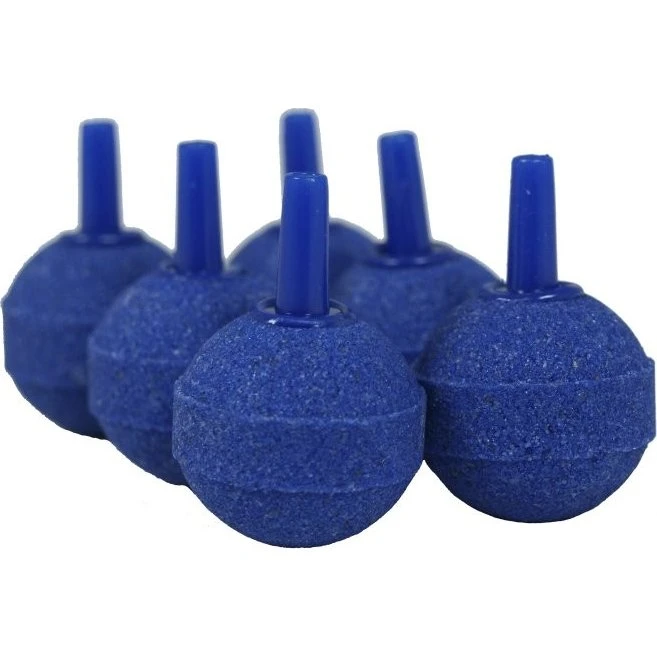 6 X Belüfterstein blau Ø 25 mm