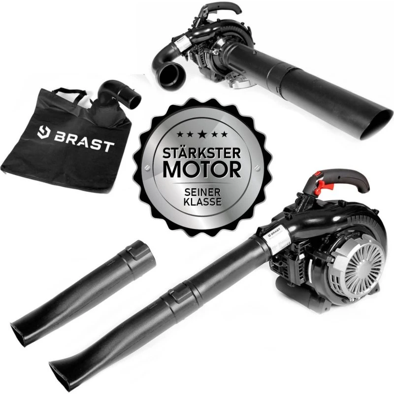 BRAST Benzin-Laubsauger 4-in-1 mit 55L Fangsack