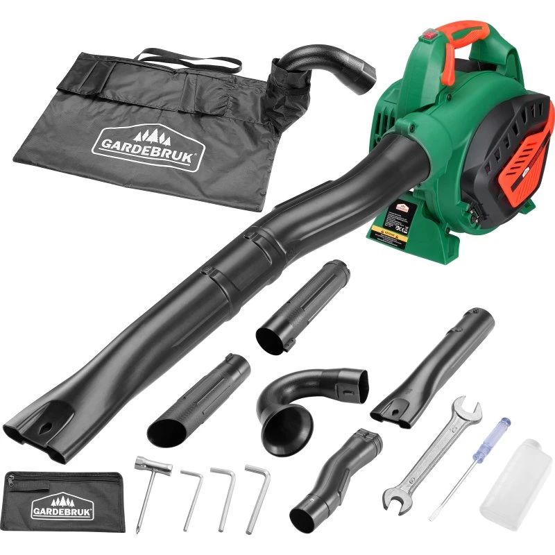 Gardebruk GBLS800 Benzin-Laubsauger 3in1 mit 45L Fangsack