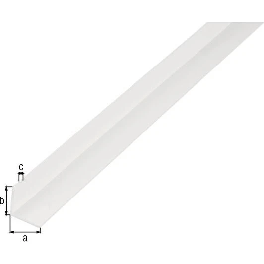 Alberts Winkelprofil Schwarz 10x10x1 mm, 1 m