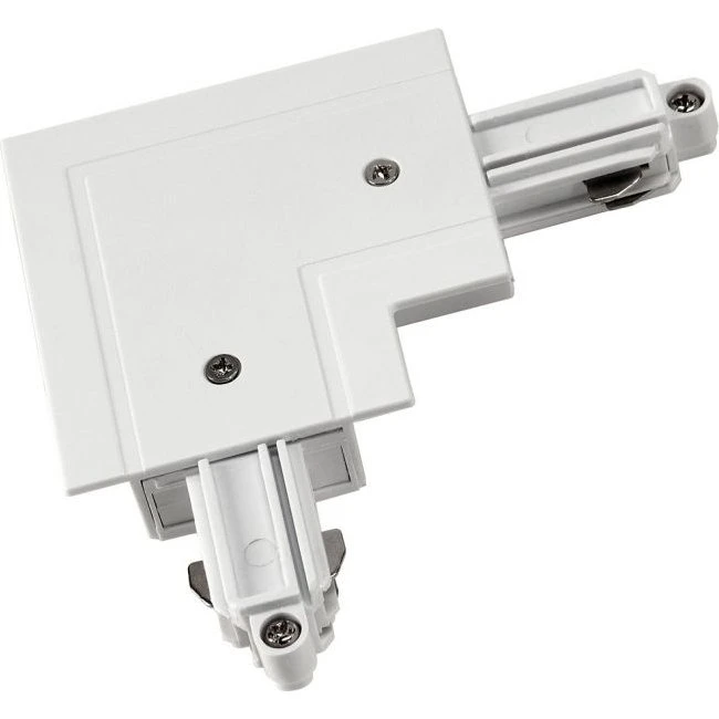 SLV 143261 Eckverbinder 1-Phasen HV-Stromschiene, weiss, Erde innen