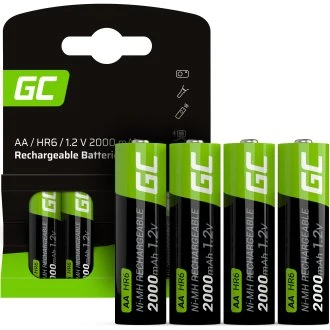 Green Cell GR02 2000 mAh NiMH AA Akku (2 Stück)