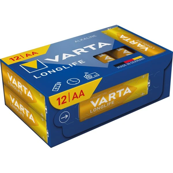 VARTA Alkaline Batterie Longlife AA 12er