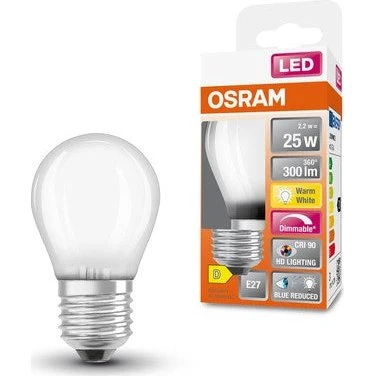 OSRAM Superstar Plus Classic E27 2,2W 2700K warmweiß CRI > 90