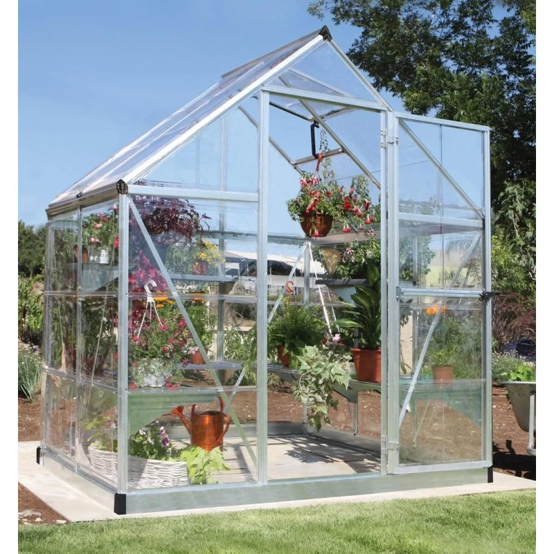 Palram Canopia Harmony Aluminium-Gewächshaus 126x185x208 cm Silber