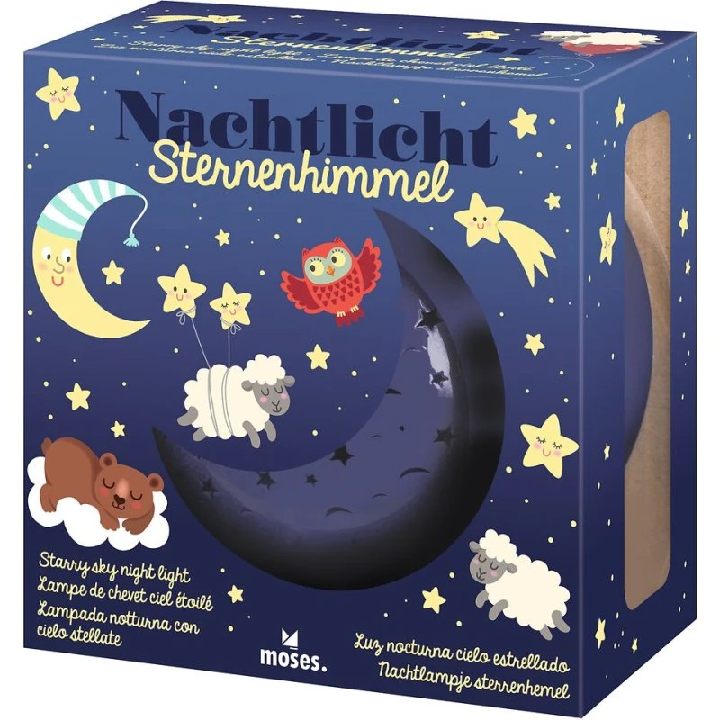 moses. Nachtlicht Sternenhimmel mit Farbwechsel & Timer