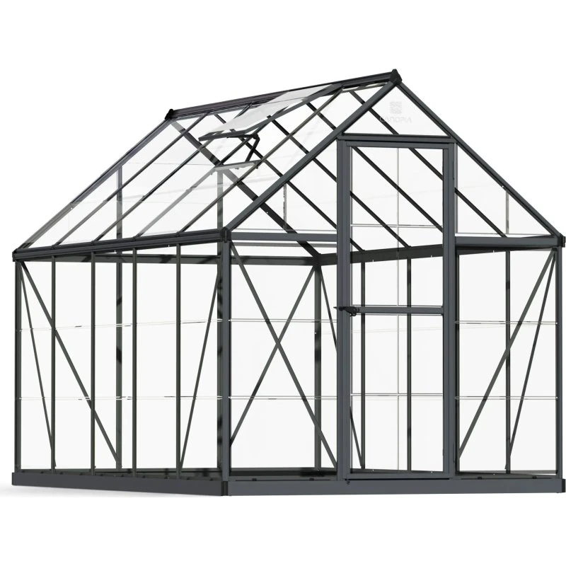 Palram Canopia Harmony Aluminium-Gewächshaus 306x185x208 cm Grau