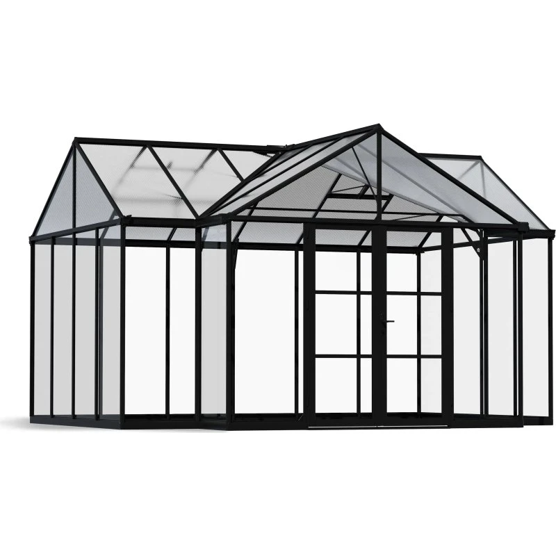 Canopia Triomphe Alu-Gewächshaus schwarz 380x303 cm
