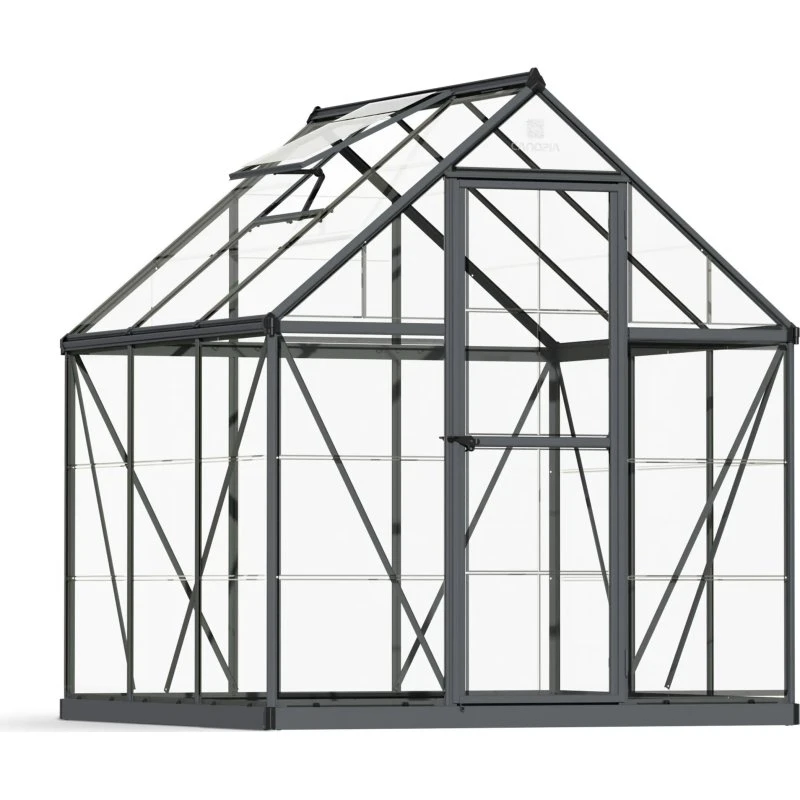 Palram Canopia Harmony Alu-Gewächshaus 186x185x208 cm Grau