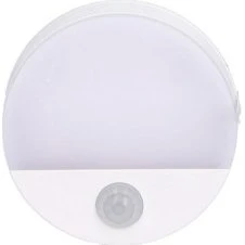 Unitec LED-Nachtlicht mit Bewegungsmelder + Dämmerungsschalter, weiß, batteriebetrieben