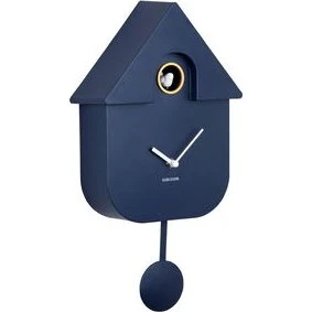 Karlsson Wanduhr Modern Cuckoo Dark Blue 21,5x41cm
