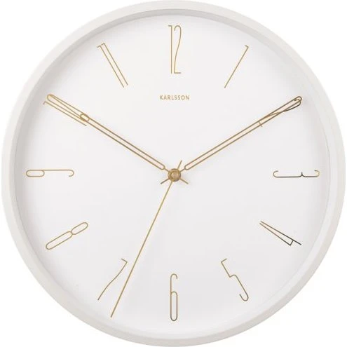 Karlsson KA5898WH Wanduhr 35 cm weiß Metall
