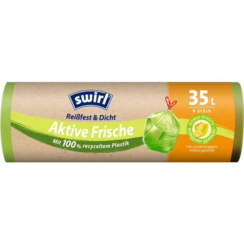Swirl Aktive Frische Müllbeutel 35 L, 9 Stück