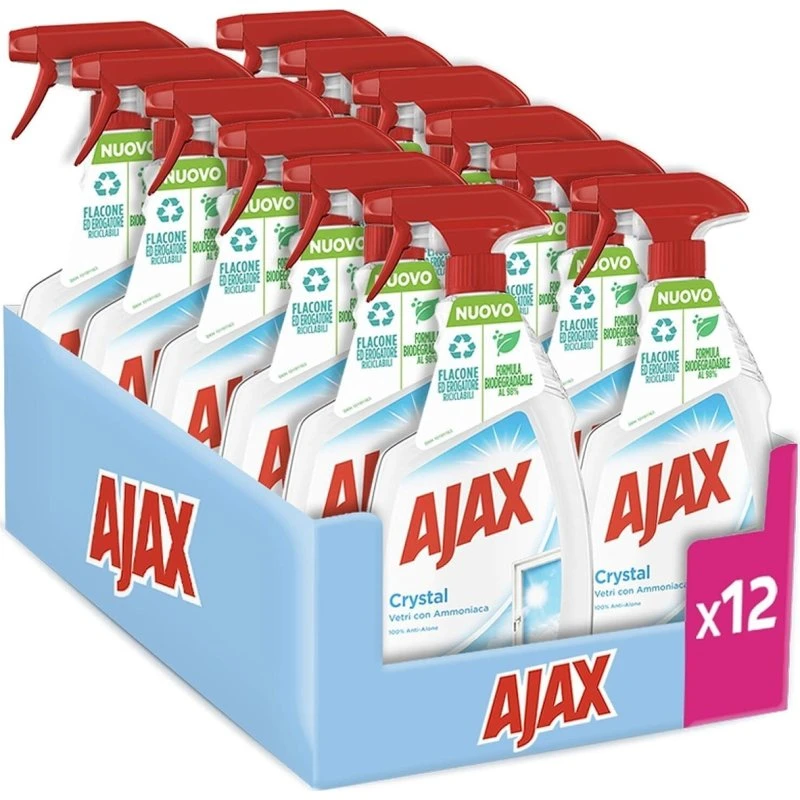 Ajax Crystal Clean Glasreiniger Spray 750 ml