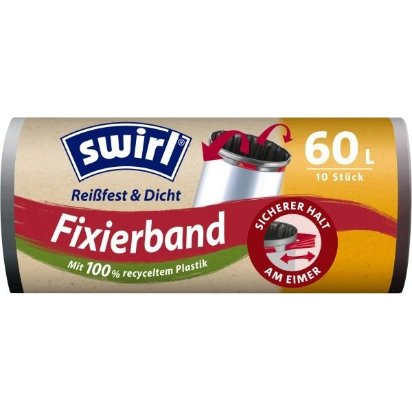 Swirl 60 l Fixierband-Müllbeutel (10/Rolle)