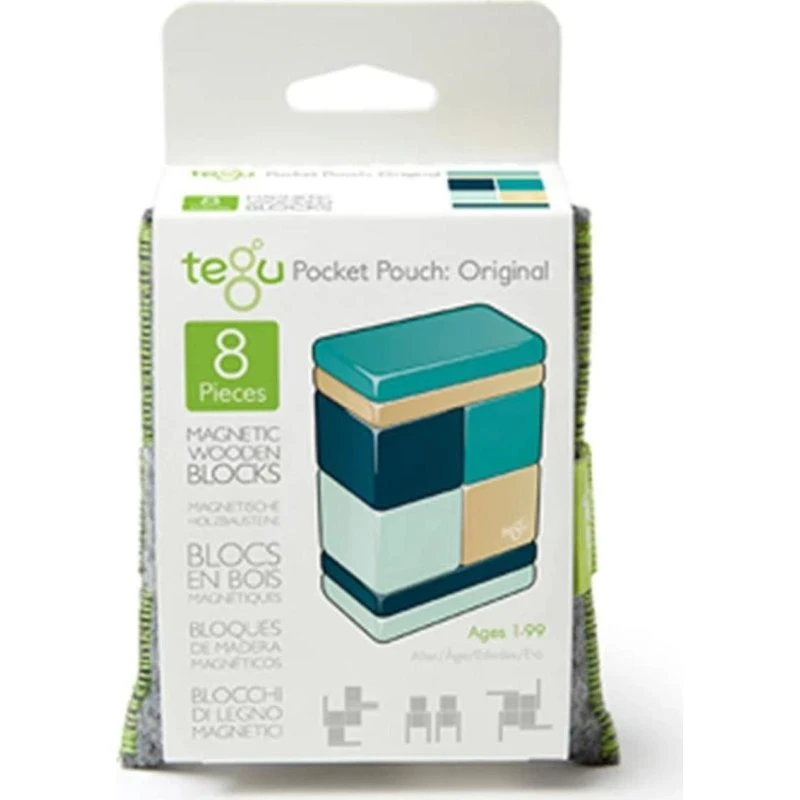 Tegu Original 8er-Set Blau
