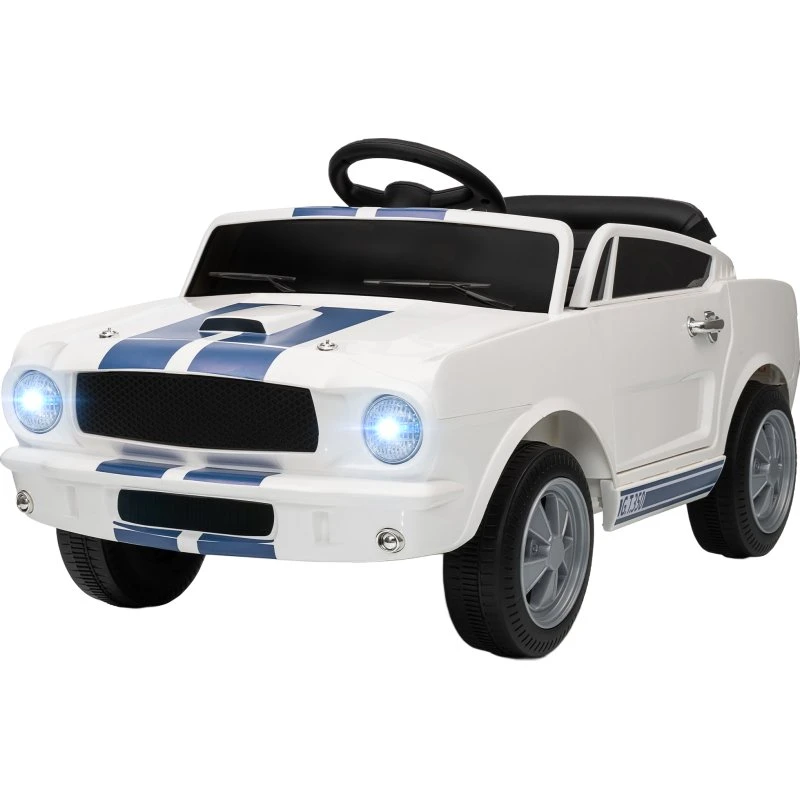 AIYAPLAY Kinder Elektroauto 12V mit Fernbedienung, 2 Motoren, LED & Musik