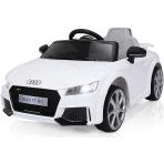 Audi 12V Elektroauto mit Fernbedienung, MP3 & LED, Weiß
