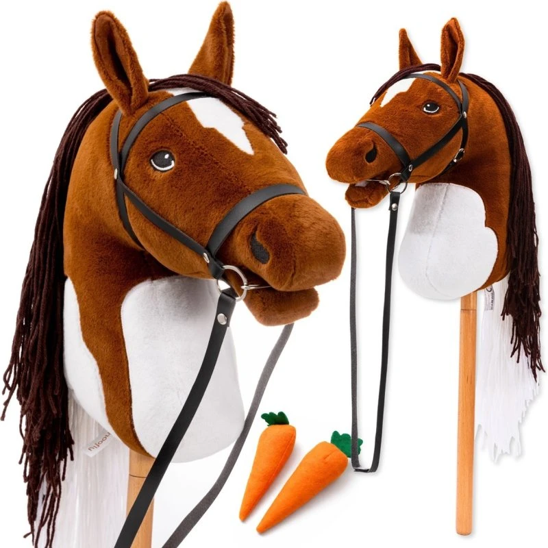 Hoofly® Hobby Horse Brauner Schecke 72 cm