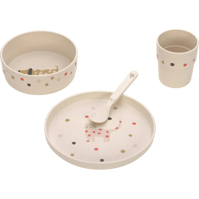 Lässig Little Mateys Geschirr-Set 4-tlg. Spicy Orange