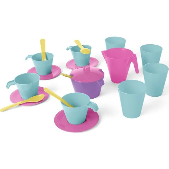 Müller Spielgeschirr-Set 20-teilig mit Milchkännchen und Zuckerdose