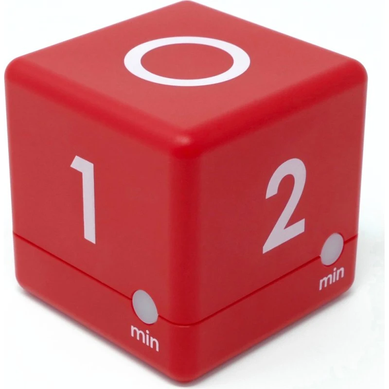 TFA Dostmann Cube Timer Rot digital 1-5 Min