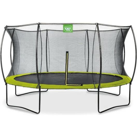 EXIT Silhouette Trampolin 427 cm grün mit Netz
