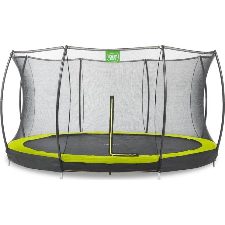 EXIT Silhouette Bodentrampolin ø427 cm schwarz mit Netz
