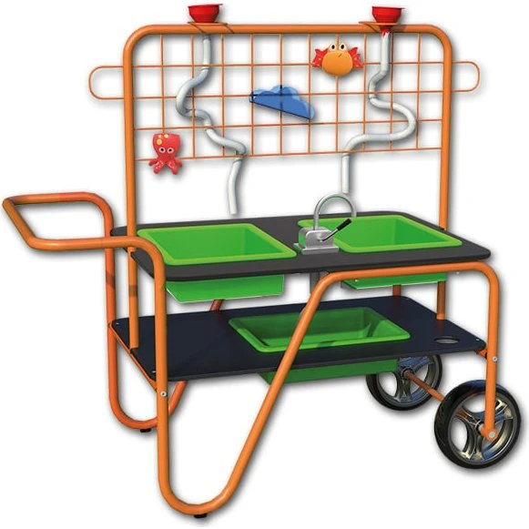 PlaySandbox Mobile Sand- & Wasserspieltisch mit Pumpe