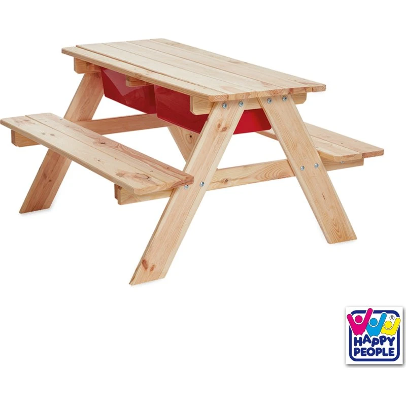 Happy People Sand- und Wassertisch Holz, 89 x 79 x 49 cm