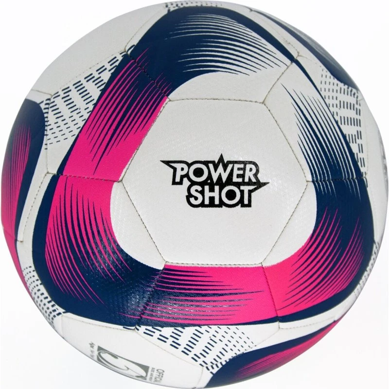 Powershot® Fußball Größe 5, rosa/blau, wetterbeständig