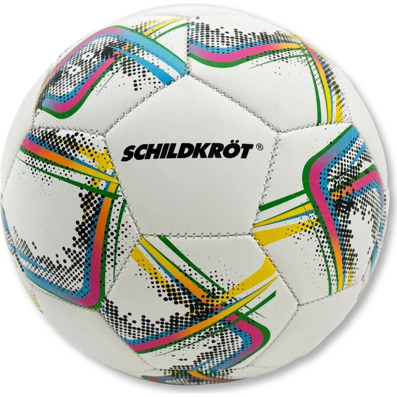 Schildkröt Fußball #5 Größe 5 weiß mit farbigem Druck