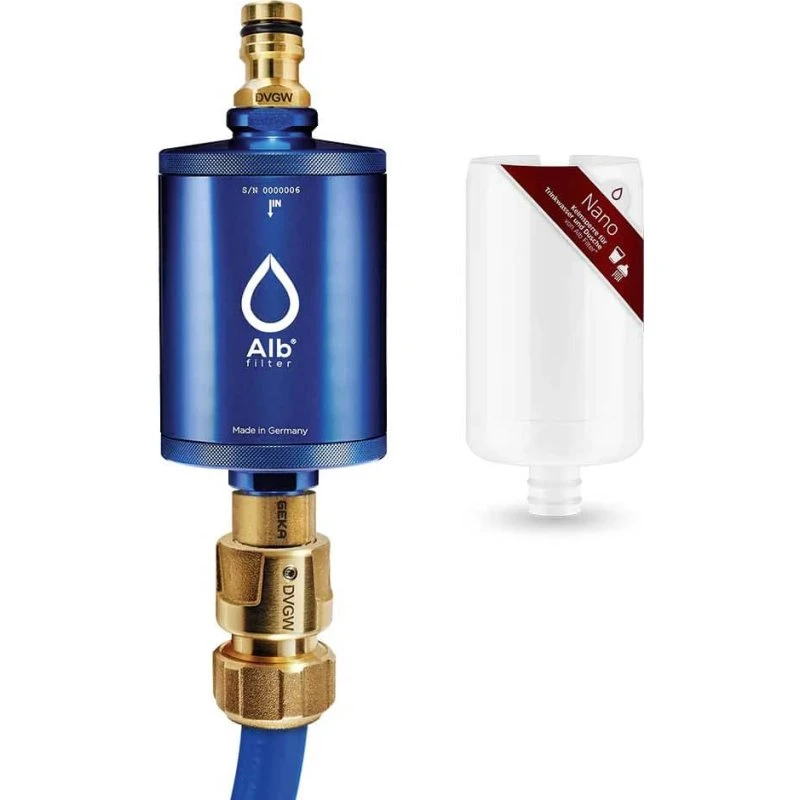 Alb MOBIL Nano Trinkwasserfilter mit GEKA-Anschluss, blau